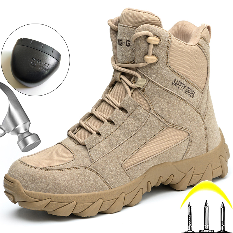 Crossfit Outdoor - Stivali da Saldatura Antiscottatura, Scarpe Antinfortunistiche